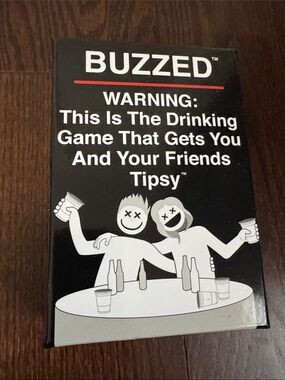 Buzzed Drinking Game Cards - Black